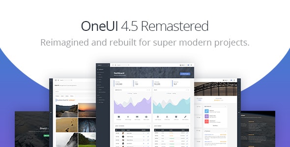 OneUI v4.5 - Bootstrap 4 Admin Dashboard Template & Laravel 6 Starter Kit