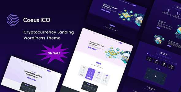 Coeus v1.1.1 - Cryptocurrency Landing Page Theme