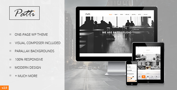 Patti v2.9.15 - Parallax One Page WordPress Theme