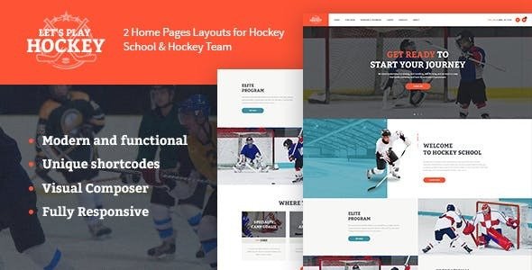 Let's Play v1.1.2 - Hockey School & Sport WordPress Theme