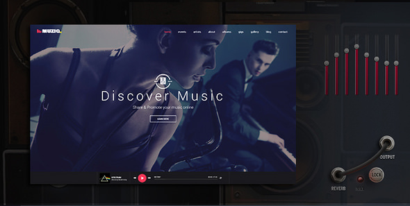 Muziq v1.3 - Music Band & Musician WordPress Theme