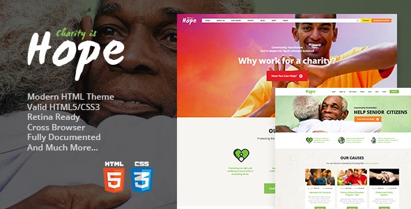 Hope v1.2 - Non-Profit, Charity & Donations Site Template