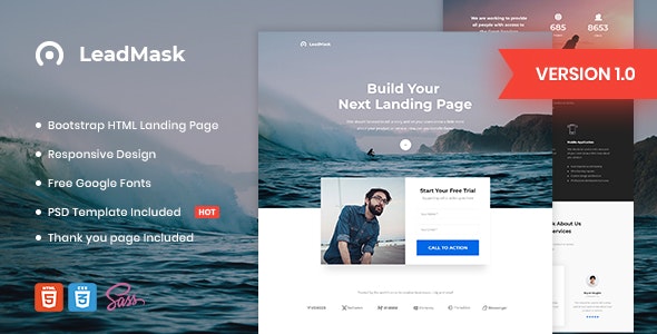 LeadMask v1.0 - Business HTML Landing Page Template