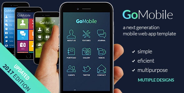 Go Mobile - HTML mobile template