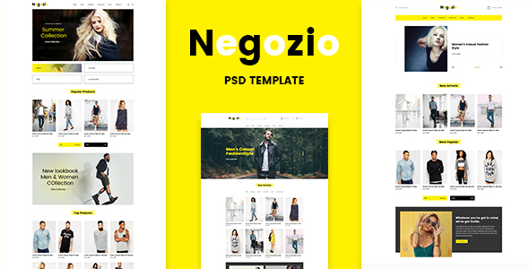Negozio - Multi-purpose eCommerce PSD Temlate