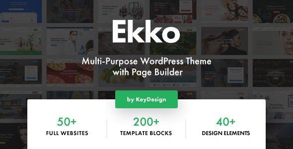 Ekko v2.2 - Multi-Purpose WordPress Theme with Page Builder