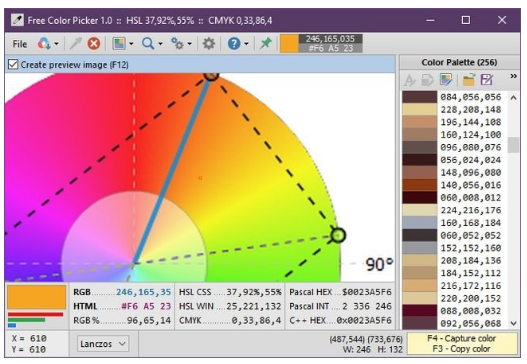 Download Free Color Picker 1.2.1 Portable