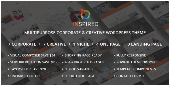 Inspired v1.2.0 - Multipurpose Corporate and Creative
