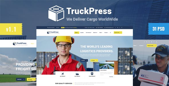 Download Truck Press – Logistics & Transport Business PSD Template | Free Nulled Scripts