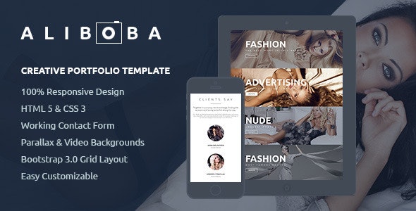 Aliboba v1.0 - One Page Creative Portfolio Template