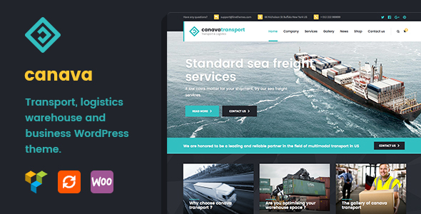 Canava v1.0.1 - Logistics and Business WordPress Theme