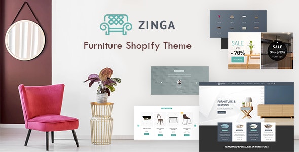 Zinga v1.0 - Shopify Furniture, Interior Store