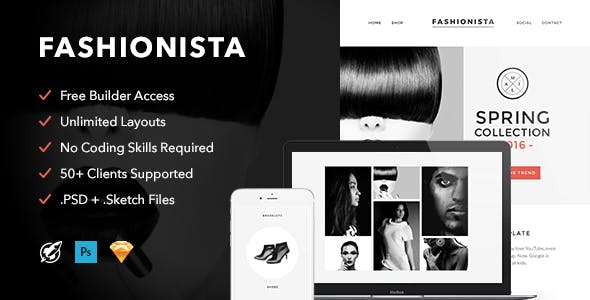 Fashionista v1.0 - Responsive Email + Themebuilder Access