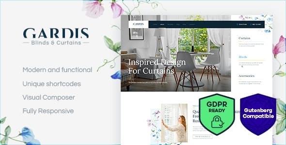 Gardis v1.2.1 - Blinds and Curtains Studio & Shop WordPress Theme