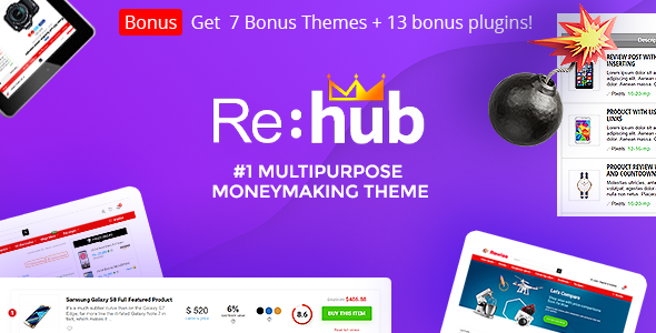 REHub v9.7 - Price Comparison, Business Community