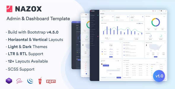 Nazox v1.0 - Admin & Dashboard Template