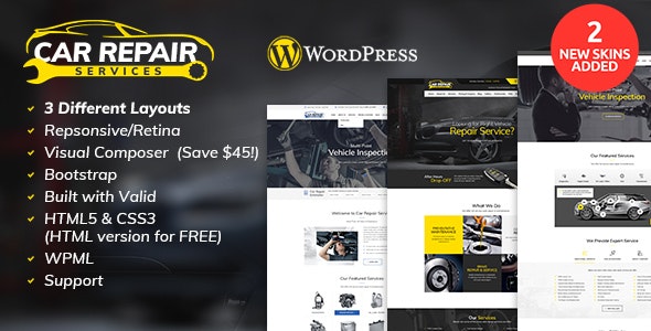 Car Repair Services & Auto Mechanic v3.8 - WordPress Theme + RTL