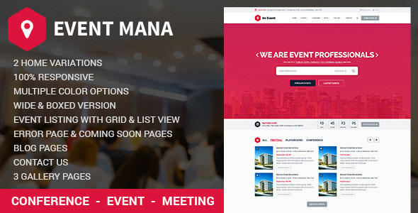 Event Management WordPress Theme v1.8.1