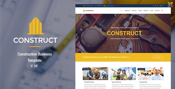 Construct v3.0 - Joomla Construction & Business Template
