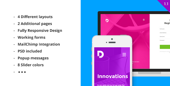 Duos - Multipurpose HTML5 Landing Page