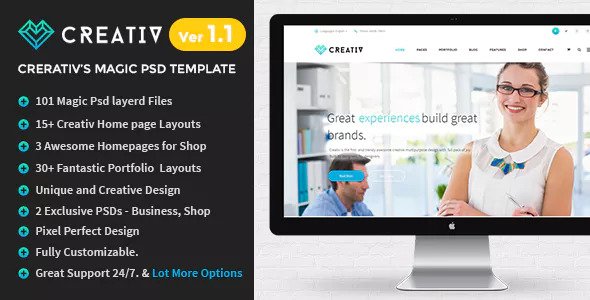 Creativ v1.3 - Multi_Concept Business PSD Template