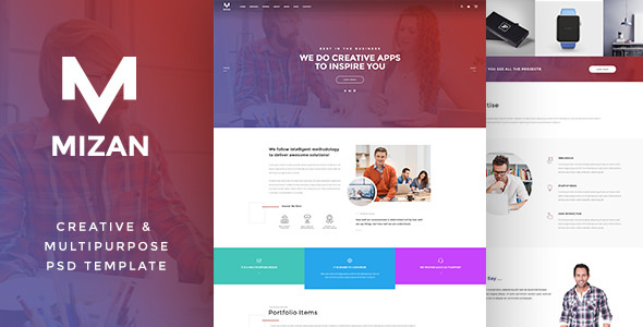 Download MIZAN – Creative & Multipurpose PSD | Free Nulled Scripts