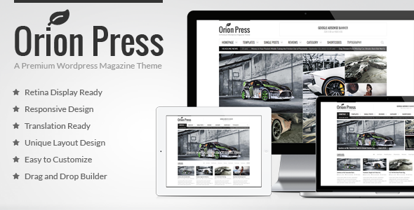 Orion Press v2.9 - Retina and Responsive Magazine Theme
