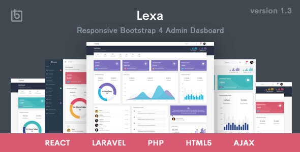Lexa v1.3 - Responsive Admin & Dashboard Template