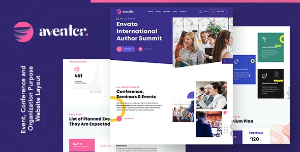 Aventer v1.0 - Conferences & Events HTML Template