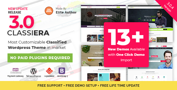 Classiera v3.0.8 - Classified Ads WordPress Theme