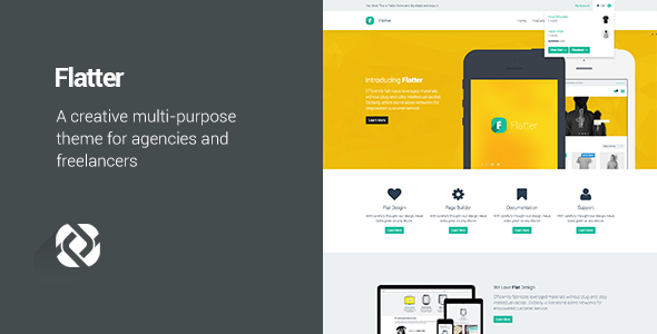 Download Flatter v1.6.5 – Multi-Purpose Theme for Your Creativity | Free Nulled Scripts