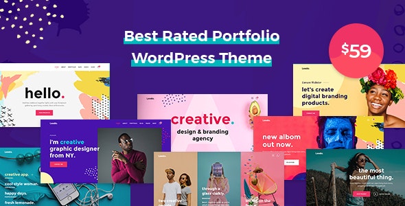 Leedo v1.3.8 - Modern, Colorful & Creative Portfolio WordPress Theme