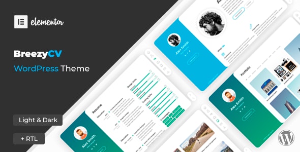 BreezyCV v1.5.1 - CV Resume Theme