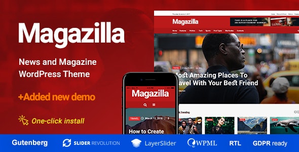 Magazilla v1.0.6 - News & Magazine Theme