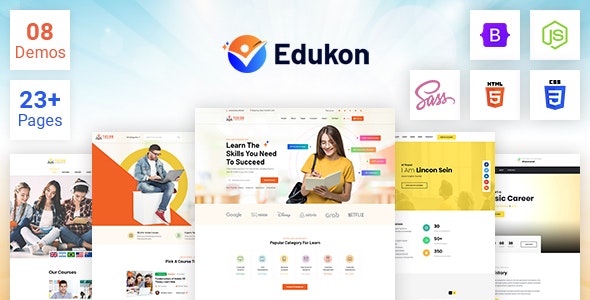 Edukon v1.0 - Education and LMS HTML Template