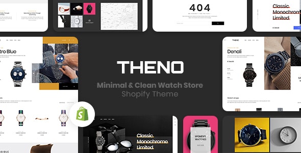 THENO v1.0 - Minimal & Clean Watch Store Shopify Theme