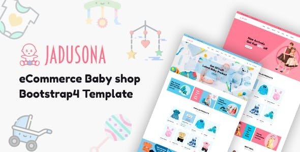 Jadusona v1.2.0 - eCommerce Baby Shop Bootstrap4 Template