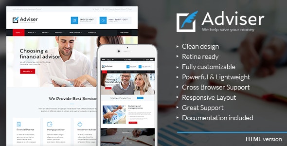 Adviser v1.0 - Finance & Accounting HTML Theme
