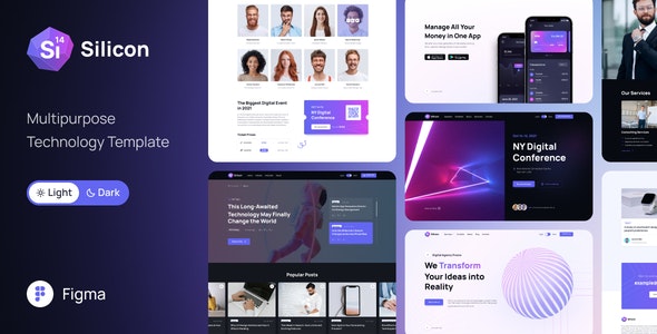 Silicon v1.0 - Multipurpose Business / Technology Figma Template