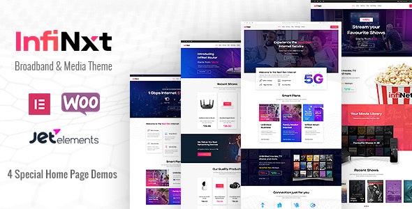 InfiNxt v1.5 - Satellite TV, Internet Service Provider WordPress Theme