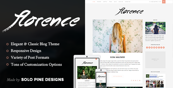 Download Florence v1.3 – A Responsive WordPress Blog Theme | Free Nulled Scripts