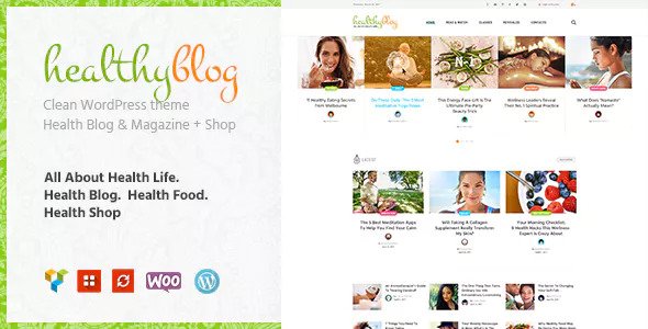 Healthy Living v1.2 - Blog with Online Store WordPress Theme