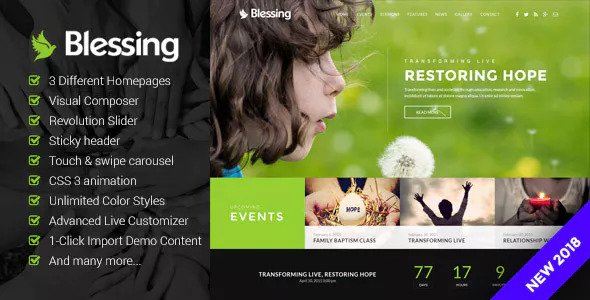 Blessing v4.3 - Responsive Theme for Church Websites