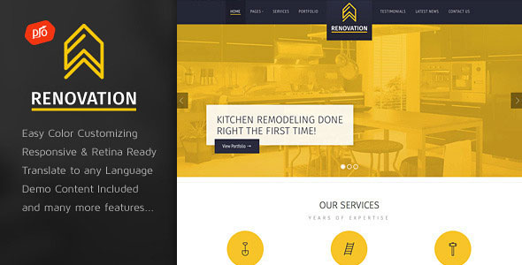 Renovation v3.2 - Construction Company Theme