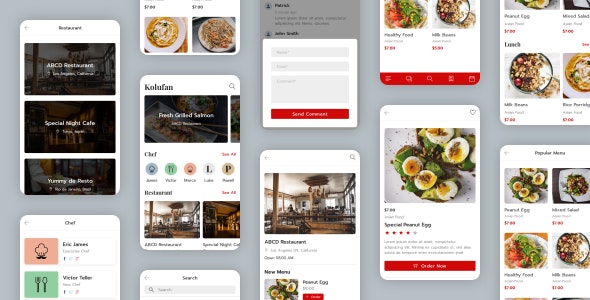 Kolufan v1.0 - Food and Restaurant Mobile Template