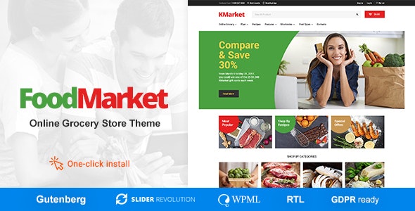 Food Market v1.0.8 - Food Shop & Grocery Store WordPress Theme