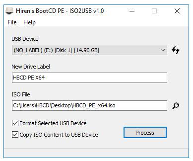 Hiren's BootCD PE