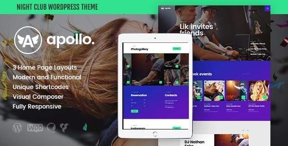 Apollo v1.3.2 - Night Club, DJ Concert & Music Event WordPress Theme