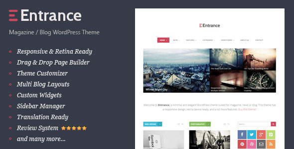 Entrance v1.6 - WordPress Theme for Magazine and Review