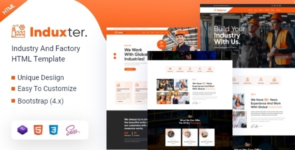Induxter v1.0 - Industry And Factory HTML Template